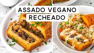 ASSADO VEGANO RECHEADO PERFEITO PARA O NATAL E ANO NOVO SEM GLÚTEN  PLANTTE [upl. by Anekahs926]