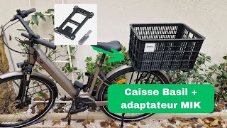 Porte bagage vélo MIK et Caisse Basil 40 [upl. by Hillhouse286]