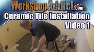 How to Install Ceramic Tile  Video 1 [upl. by Acker]