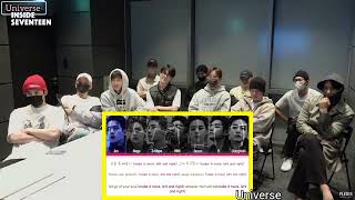 Seventeen Reaction to BTS Run BTS Lyrics Fanmade 💜 [upl. by Cioffred]