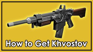 Destiny Rise of Iron How to Get The Exotic Khvostov 7G0X Weapon Part Locations [upl. by Kenaz]