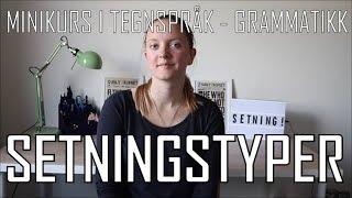 Minikurs i tegnspråk Setningstyper på tegnspråk 89 [upl. by Lynnette127]