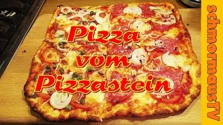 Pizza vom Pizzastein im Gaskugelgrill Outdoorchef Roma backen [upl. by Annaliese]