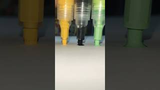 3 Acrylic Pen Colors Filling Tip  Satisfying Art You Can’t Miss art shorts satisfying [upl. by Danielle]