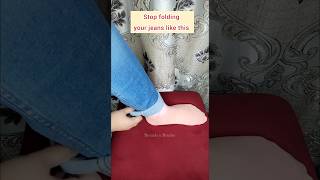 How to cuff your jeans  long jeans to ankle length  How to fold jeans threadsnneedles jeanshack [upl. by Nohpets]