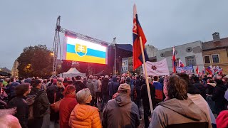 Protest Košice 28102022 zostrih [upl. by Eenimod]