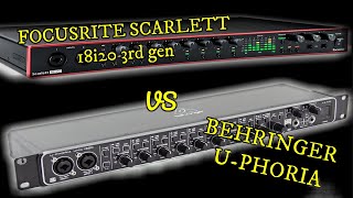 Focusrite Vs Behringer Comparison  BONUS Footage at the end focusrite behringer comparison [upl. by Noivart299]