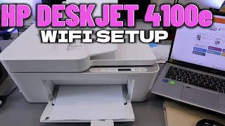 How to Set up Connect HP Deskjet 4100 Series To WIFI Network with Phone amp PC [upl. by Diraj]