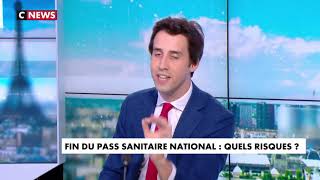 pierre gentillet sur cnews pass sanitaire territorialisé ou prolongé [upl. by Rovaert384]