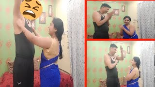 Funny underarm pinching challengeHusband vs wife underarm pinching challengepart 2 [upl. by Yanetruoc]