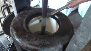 Deshi Khand NATURAL SUGAR being washed and dried [upl. by Trevar418]