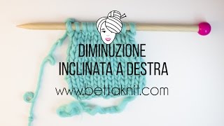 Diminuzione inclinata a destra [upl. by Idelson]