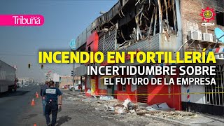 Fuerte incendio causa daños de consideración a conocida fábrica de tortillas de SLRC [upl. by Brenan932]