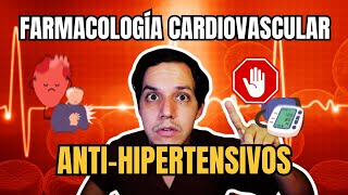 ANTIHIPERTENSIVOS  Diuréticos betabloqueantes IECA ARA2 vasodilatadores y otros [upl. by Hanauq]