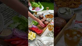 How to Make a Cheeseburger Board I Memorial Day Recipes summerrecipes [upl. by Einahpets668]