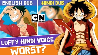 Cartoon Network India Ruined Hindi Voice Of Luffy  Luffy Hindi Dub Voice Review [upl. by Hoseia667]