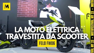 Felo FW06 la moto elettrica quottravestitaquot da scooter  Motofestival my2023 ENGLISH SUB [upl. by Trefler]