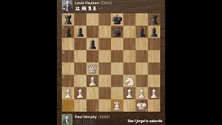 Paul Morphy vs Louis Paulsen • New York  USA 1857 [upl. by Gerc]