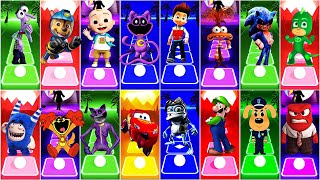 CatNap🆚 Paw Patrol 🆚 Mario 🆚 Inside OUT2🆚 McQueen  Tiles Hop EDM Rush🎶 [upl. by Silma296]