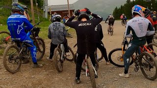 PART 5 RIDING LES GETS amp MORZINE ON THE EBIKES Great seeing some of the worlds best riders 4K [upl. by Largent]