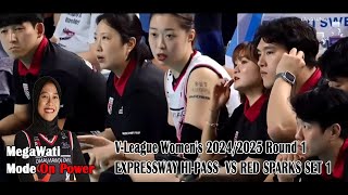 Mega On Power di Pertandingan Red Spack vs Hi pass Set 01  VLeague Womens 20242025 Round 1 [upl. by Nivalc169]