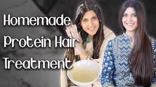 Homemade Protein Treatment for Thick Long Strong Hair  Ghazal Siddique [upl. by Aeiram]