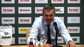 Pressekonferenz Brose Bamberg vs MHP RIESEN Ludwigsburg 9391 [upl. by Annawt]