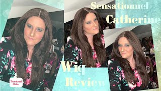 SENSATIONNEL CLOUD 9 CATHERINE Wig ReviewDREAM MUSEColor4Human Hair BlendSILK BASEFREE PARTING [upl. by Bab892]