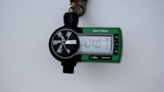 Rain Bird Electronic Garden Hose Watering Timer Review amp Test [upl. by Nagoh]