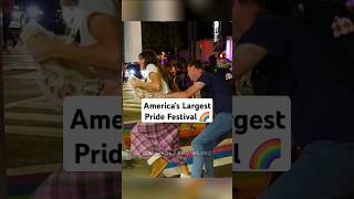 Preaching at Largest Pride Festival in America 🌈 [upl. by Akenahs]