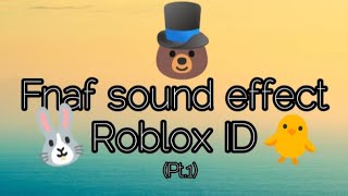 FNAF all sound effect Roblox ID Roblox ID PT1 [upl. by Greg]