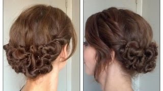 Coiffure de fête  le chignon zigouigoui [upl. by Yedoc]