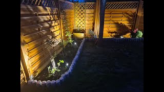 gemütliche Außenbeleuchtung für den Garten Azhien LED Spots IP65 wasserdicht warmweißes Licht [upl. by Penni]