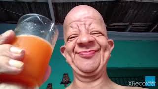 bald guy drinks orange juice🍊original [upl. by Blunk]