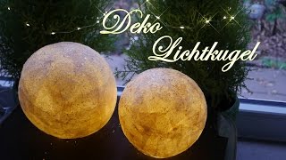 LichtKugeln  DekoLichter  Leuchtende Kugeln aus Servietten basteln [upl. by Piers]