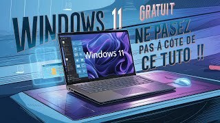 Windows 11 GRATUIT  Téléchargement et Installation FACILE  Tuto Complet [upl. by Bohi809]