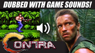 Predator dubbed with CONTRA NES game sounds  RetroSFX Mashups [upl. by Biernat]