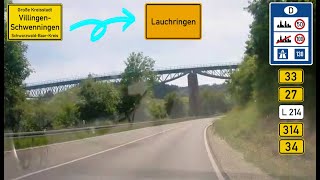 Roadtrip from Villingen Schwenningen to Lauchringen Germany [upl. by Liagabba]