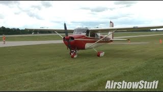 Gusty Crosswind Landings EAA AirVenture Oshkosh 2014 Sunday Arrivals Compilation Part 4 [upl. by Drofiar689]