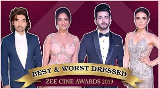 BEST amp WORST Dressed Actors  Zee Cine Awards 2019  Dheeraj Dhoopar Ankita Lokhande Radhika Madan [upl. by Oludoet505]