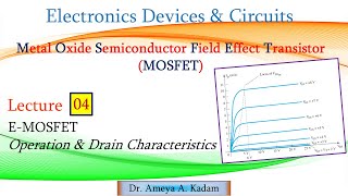 Lect 04 nchannel EMOSFET Operation amp Drain Characteristics [upl. by Fox]