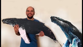 Como fazer baleia jubarte de papelão 🐋 [upl. by Emorej]