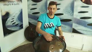 Handpan Spacedrum Nitro  9 notes DKurd  By Miloon [upl. by Ariada]