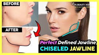 Attractive Chiseled Jawline Exercise  How to Get a Perfect Defined Jawline  Easy Sharpen Your Face [upl. by Ahcsas]