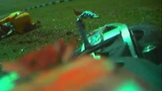 Cadwell Park Bikes Crash 2007 [upl. by Enelyak397]