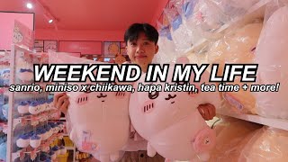 WEEKEND IN MY LIFE  SANRIO MINISO X CHIIKAWA POPUP HAPA KRISTIN  SPILLING TEA [upl. by Metsky]