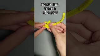 SUPER EASY pipe cleaner star so CUTE ⭐ star pipecleanercrafts easy [upl. by Netaf]