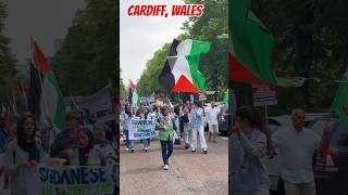 🇵🇸🇸🇩☮️🪧☮️March for Sudan and Palestine cardiff sudan sudanwar [upl. by Marsland728]