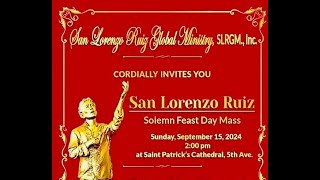 San Lorenzo Ruiz Solemn Feast Day Mass  September 15th 2023 [upl. by Roht]