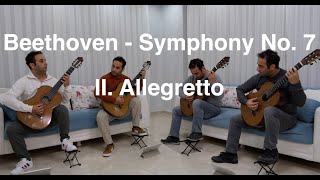 Beethoven  Symphony No 7 II Allegretto Guitar Quartet [upl. by Minetta468]